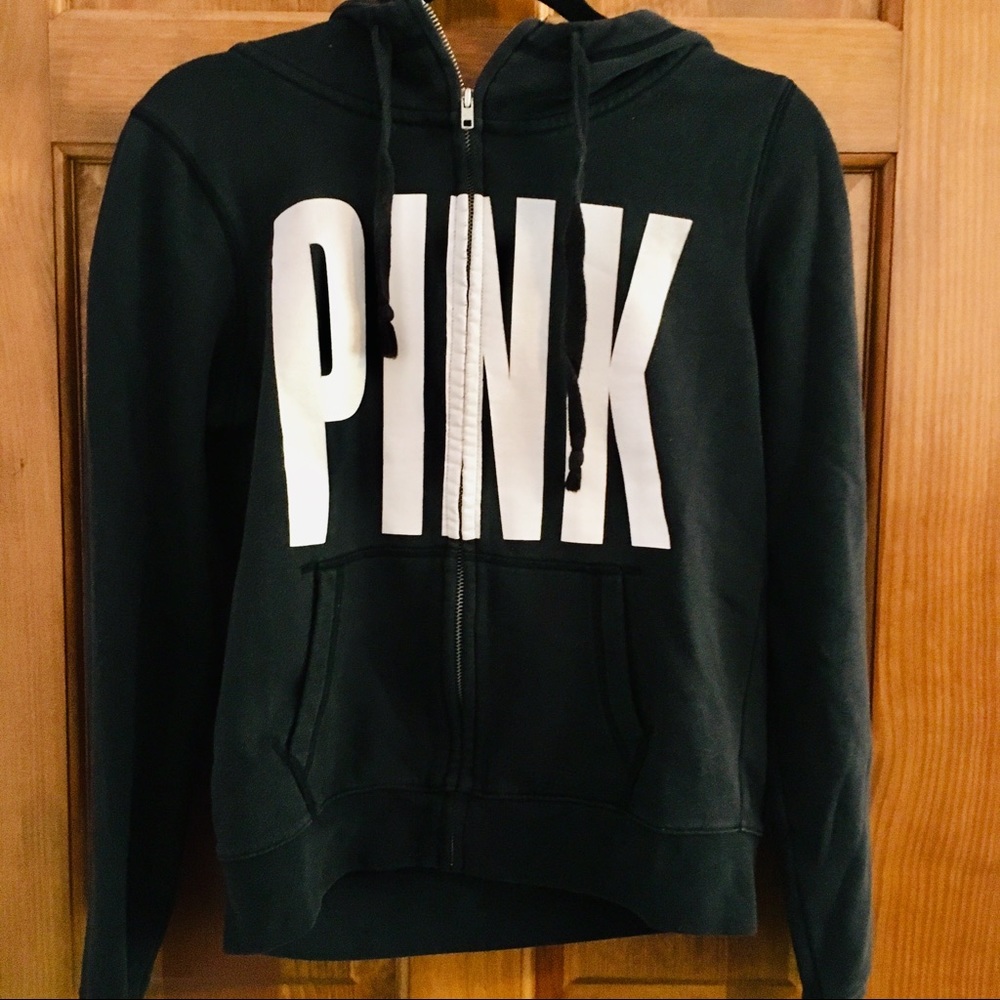 PINK VICTORIAS SECRET ZIP UP